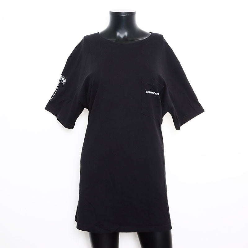 クロムハーツ CHROME HEARTS Size:XL ポケット 半袖Tシャツ ブラック