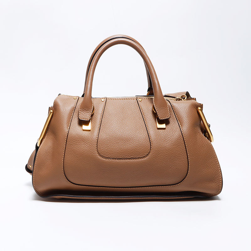 クロエ Chloe ヘイリー レザー ショルダーバッグ ブラウン WS12086