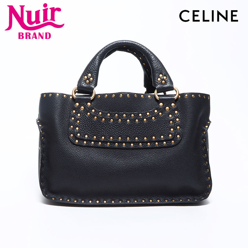 美品・セリーヌ ブギーバック　ハンドバッグ　スタッズ　シボ革　レザー　黒 楽天市場】【バッグ】CELINE セリーヌ ブギーバッグ スタッズ