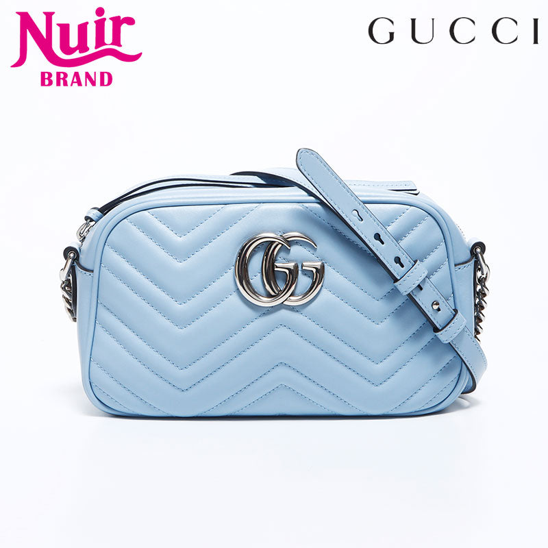 グッチ GUCCI レザー GGマーモント シルバー金具 キルティング