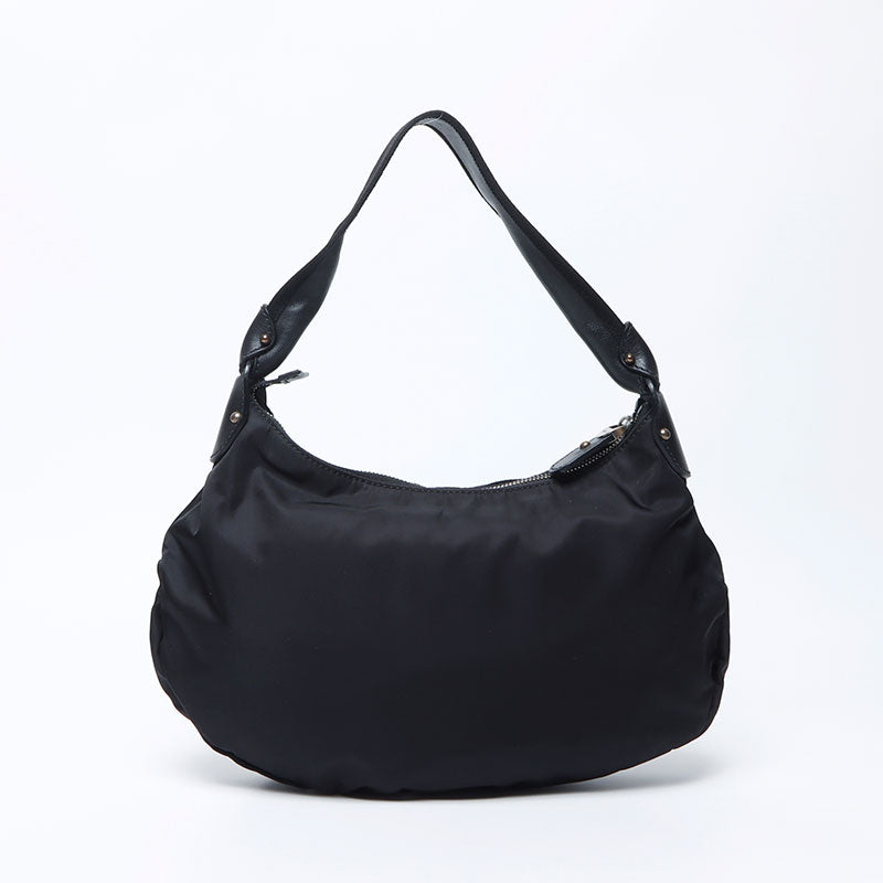 Salvatore Ferragamo Nylon Vara Ribbon One Belt Shoulder Bag black