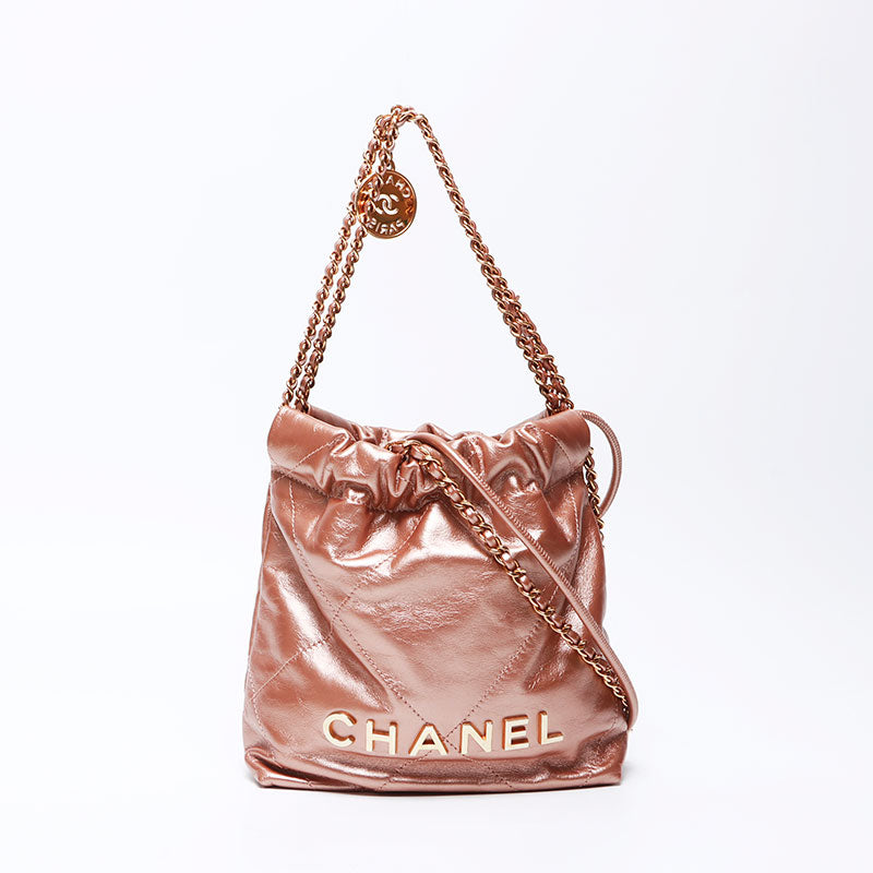 シャネル CHANEL シャネル22 ミニ ココマーク メタリック シャイニー