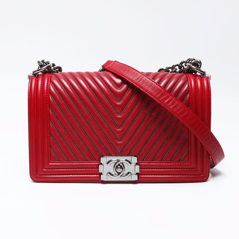 Chanel CHANEL Boy Chanel 25 Chevron V-stitched Lambskin No. 16