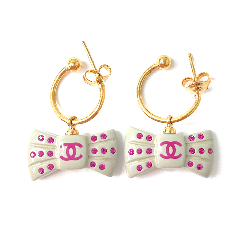 CHANEL シャネル リボン ココマーク ピアス 8299 人気が高い ココマーク CHANEL シャネル - CHANEL リボン ライン
