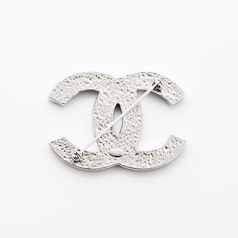 極美品 シャネル CHANEL ココマーク ラインストーン 2001年 ブローチ