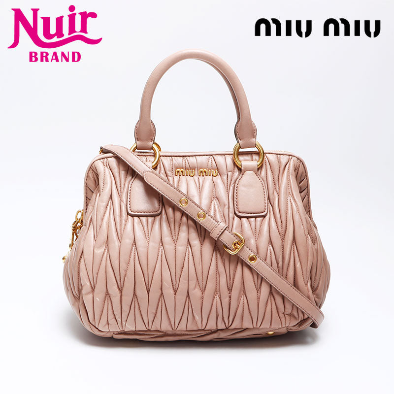 ミュウ ミュウ Miu Miu 2way ハンドバッグ マテラッセ ショルダー