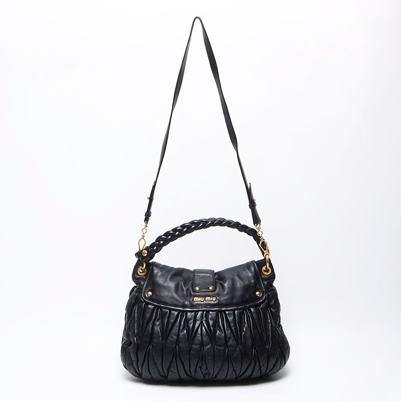 MIUMIUミュウミュウ マテラッセル　レザー ミュウ ミュウ Miu Miu マテラッセ レザー ロック 2way