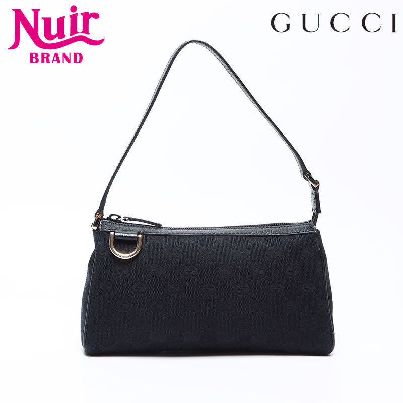 グッチ GUCCI GGキャンバス ミニ ポーチ ハンドバッグ ブラック