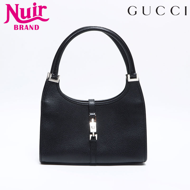 グッチ GUCCI ジャッキー レザー ショルダーバッグ ブラック WS12672