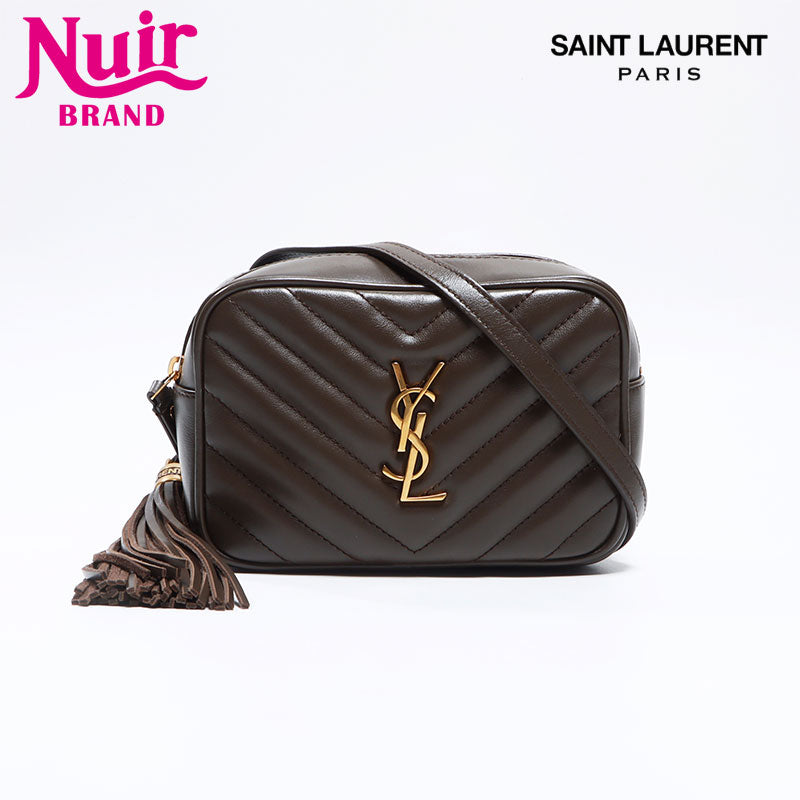 Yves Saint Laurent YVES SAINT LAURENT V-stitched tassel leather