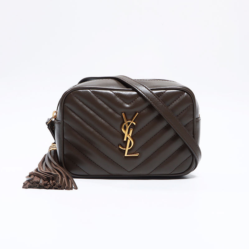 Yves Saint Laurent YVES SAINT LAURENT V-stitched tassel leather