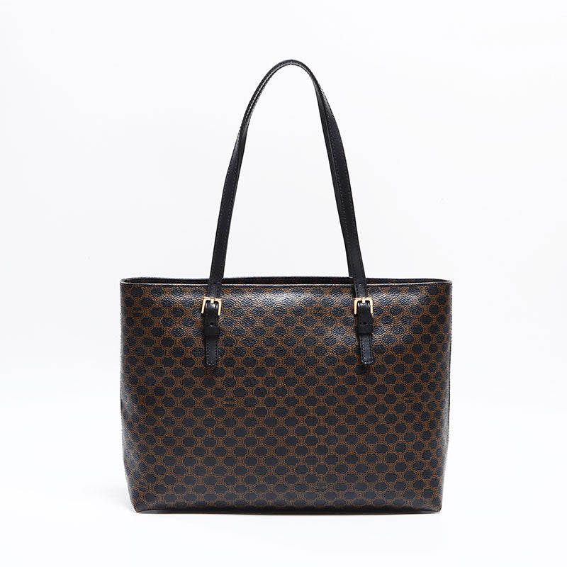 【美品】CELINE A4可　マカダム柄トートバッグ CELINE - オールド セリーヌ トートバッグ トリオンフ マカダム