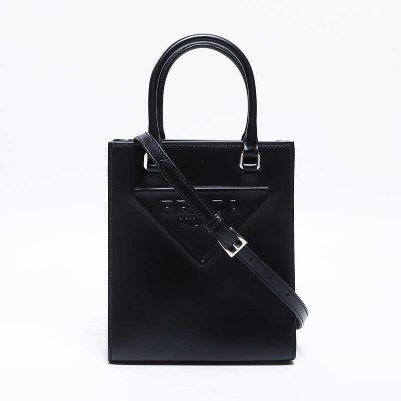 プラダ PRADA ミニトート ソフトレザー 1BA333 2way BORS A MANO