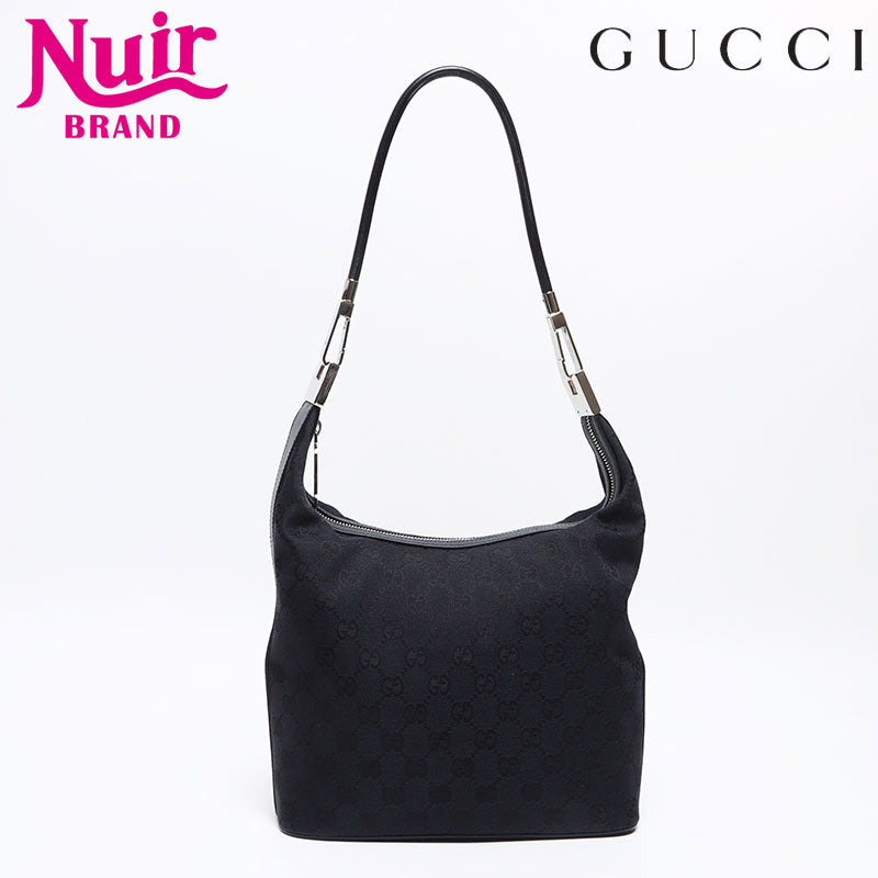 グッチ GUCCI GGキャンバス レザー シルバー金具 ショルダーバッグ