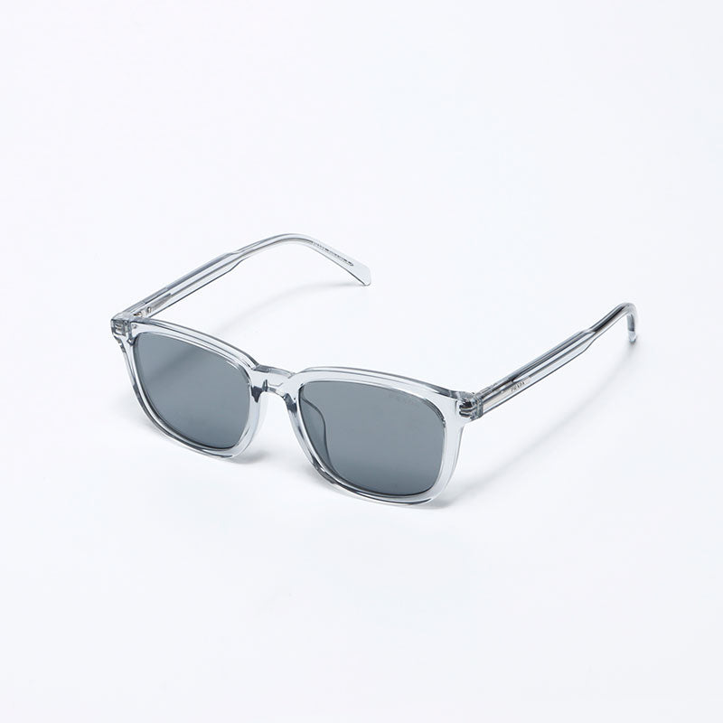 極美品 プラダ PRADA クリアフレーム サングラス グレー WS12767