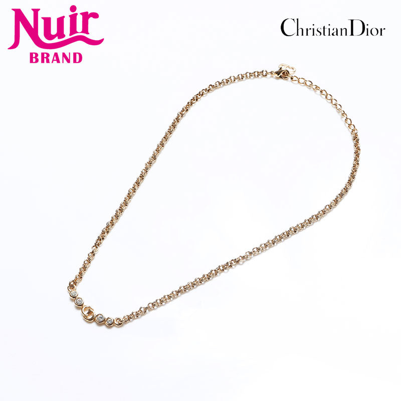 DIOR ネックレス Dior ディオール ダイヤモンド ネックレス K18イエローゴールド