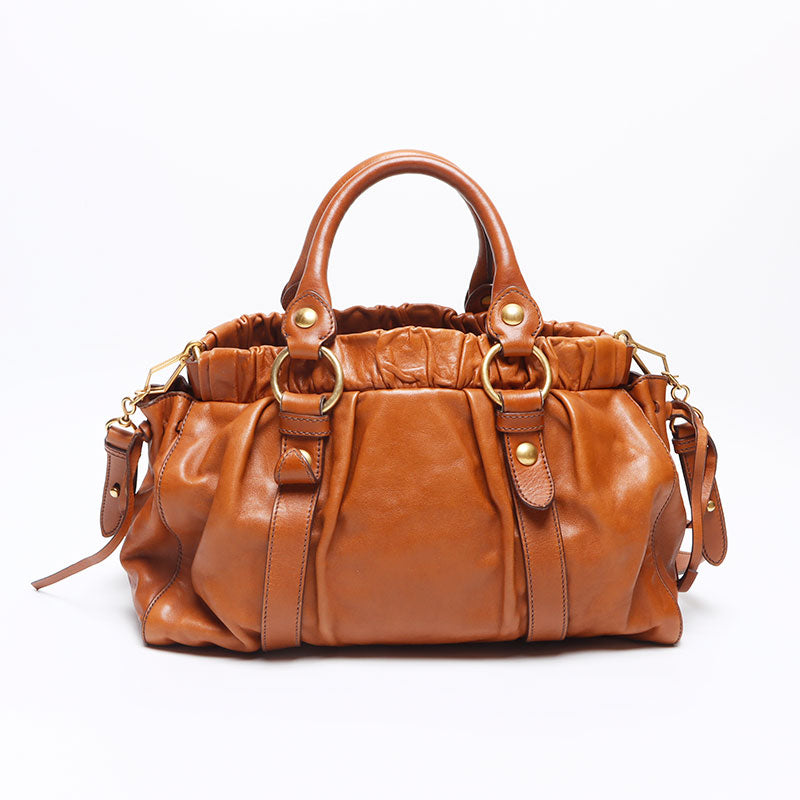 ミュウ ミュウ Miu Miu ヴィッテロ リュクス VITTELO LUX レザー 2way