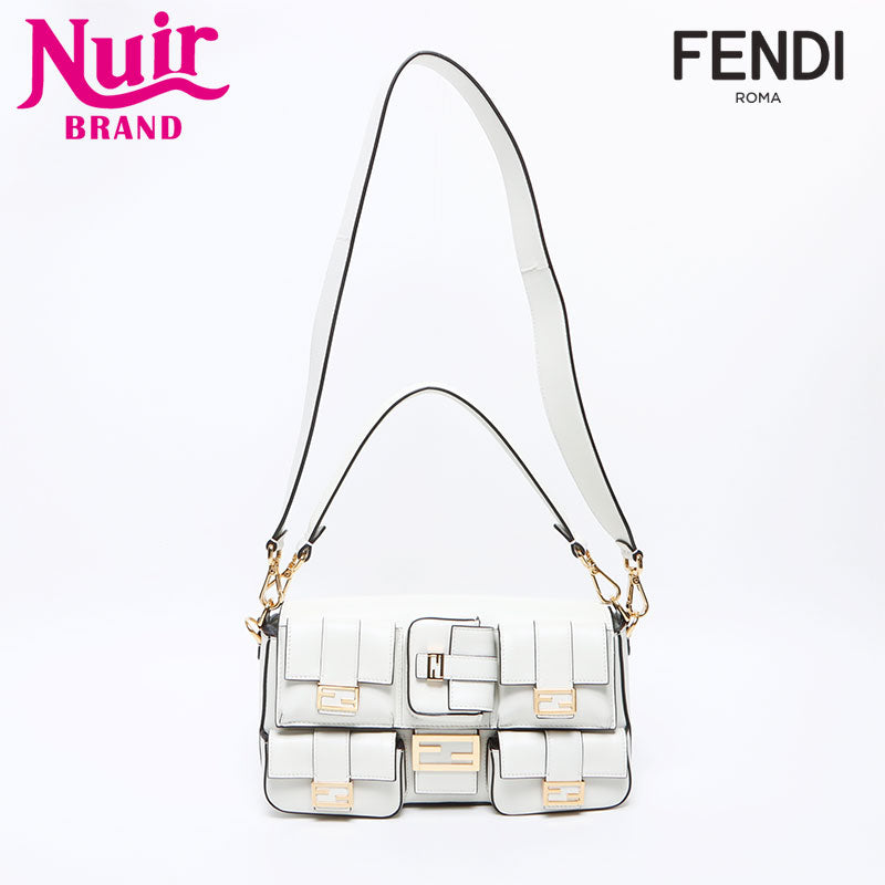 フェンディ FENDI マルチポケット レザー バケット ショルダーバッグ
