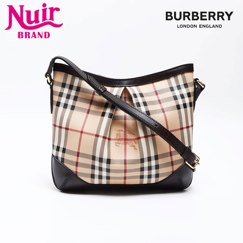 バーバリー BURBERRY ショルダーバッグ ノバチェック レザー PVC バーバリー BURBERRY ノバチェック PVC レザー ショルダーバッグ