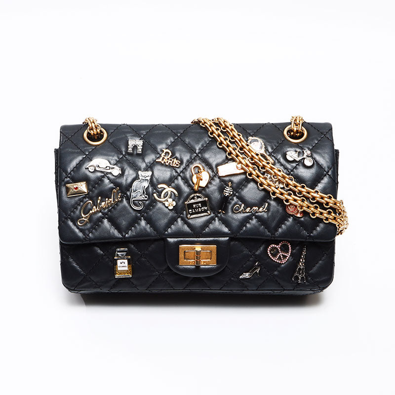 シャネル CHANEL 25番台 2017 アイコンモチーフ ダブルフラップ