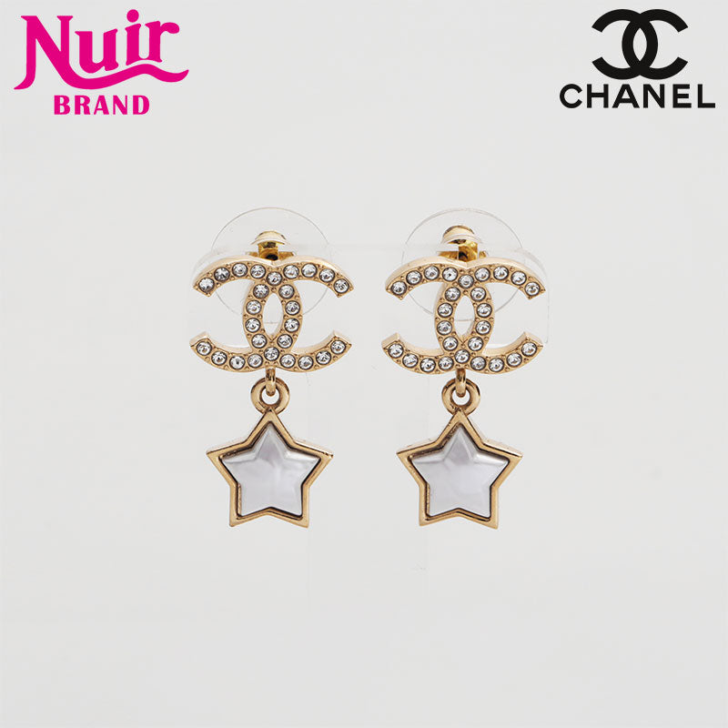 CHANEL ピアス ピアス - メタル、レジン & ストラス、シルバー、ホワイト