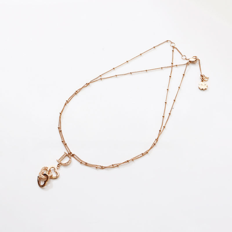 クリスチャンディオール Christian Dior ロゴ ハート ラインストーン