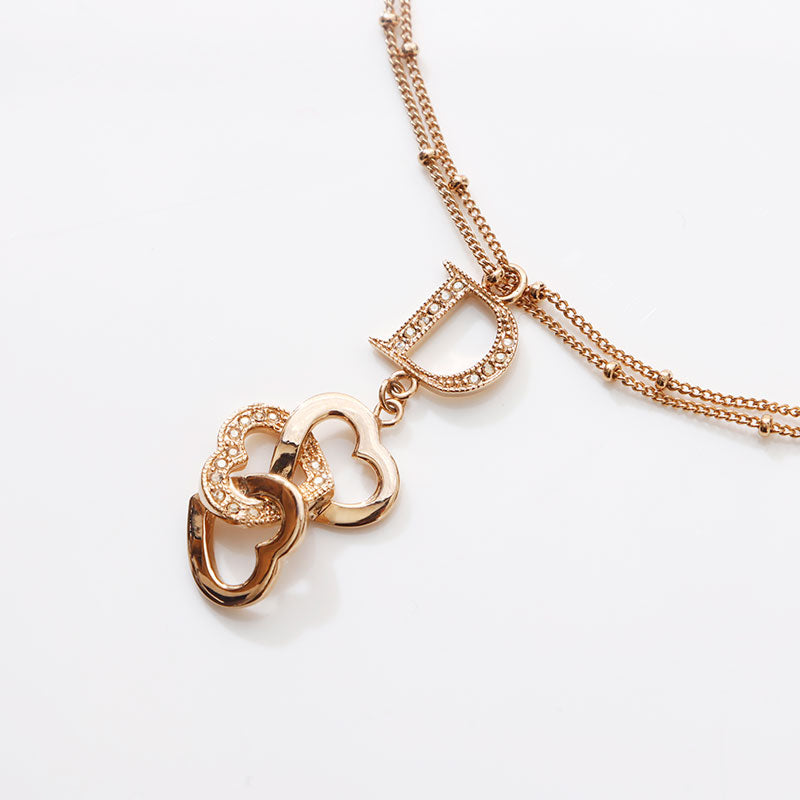 クリスチャンディオール Christian Dior ロゴ ハート ラインストーン