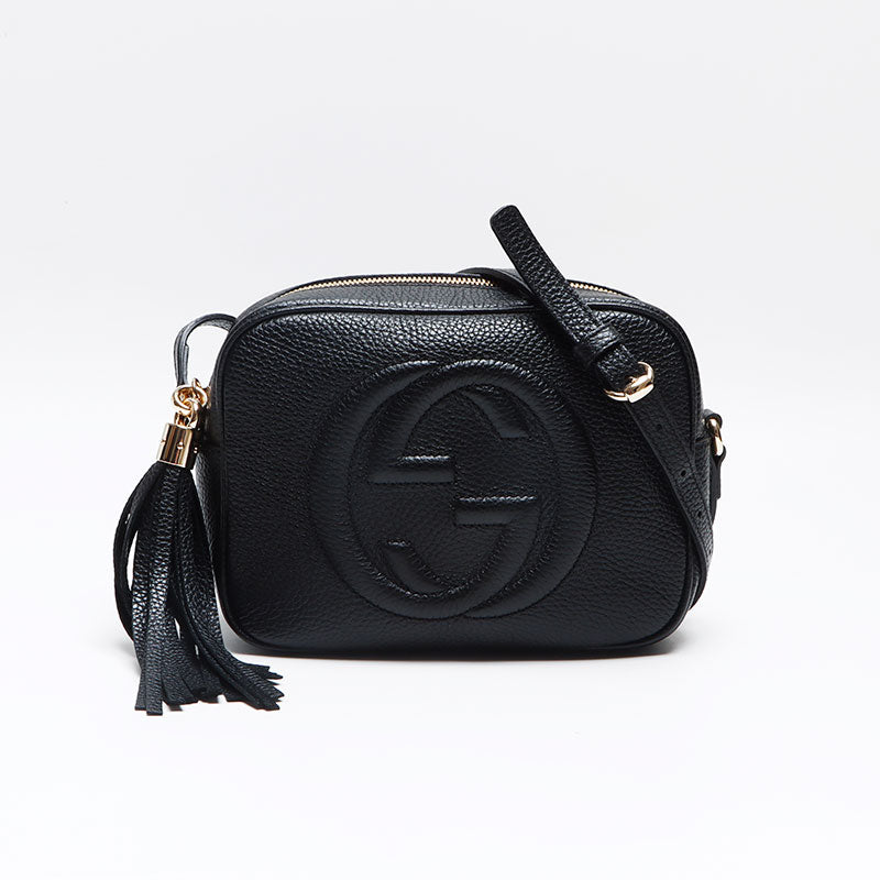 グッチ GUCCI ソーホー フリンジ レザー ショルダーバッグ ブラック 