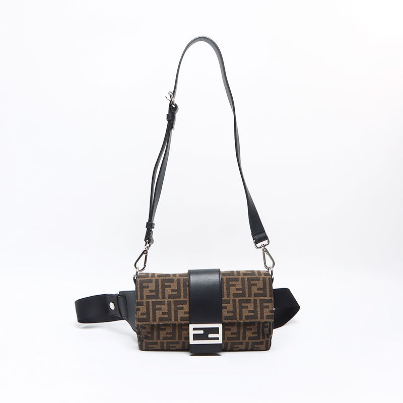 FENDI Zucca 2way Shoulder Bag Brown WS13150 – NUIR VINTAGE