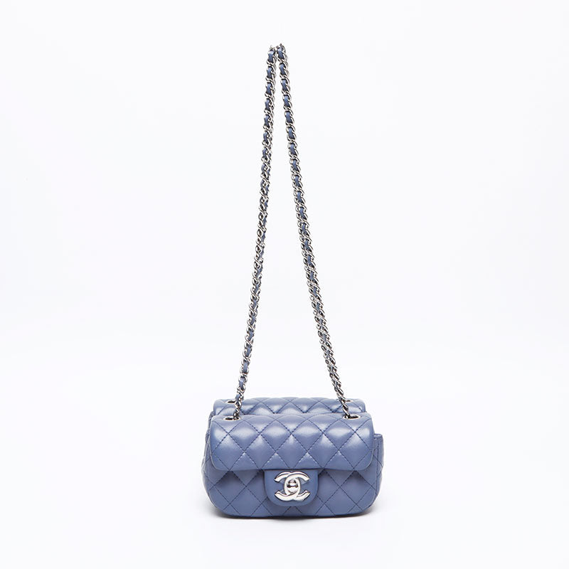 CHANEL Twin Classic Mini Matelasse Lambskin 15th Series Shoulder