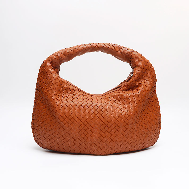 美品　ボッテガヴェネタ　イントレチャート　ホーボー　ブラウン 美品】ボッテガヴェネタ ホーボーバッグ イントレチャート ブラウン 極