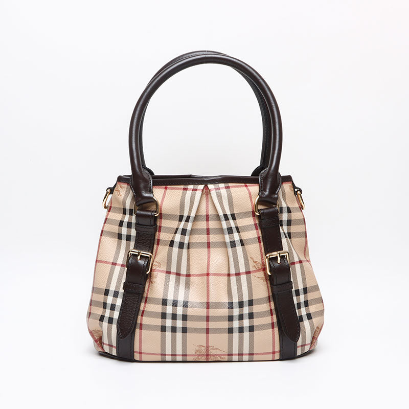 バーバリー BURBERRY ノバチェック 2way PVC ショルダーバッグ