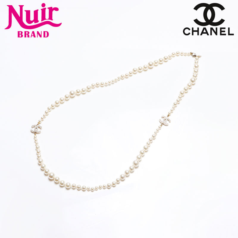 シャネル CHANEL 2010年製 パール ココマーク ネックレス