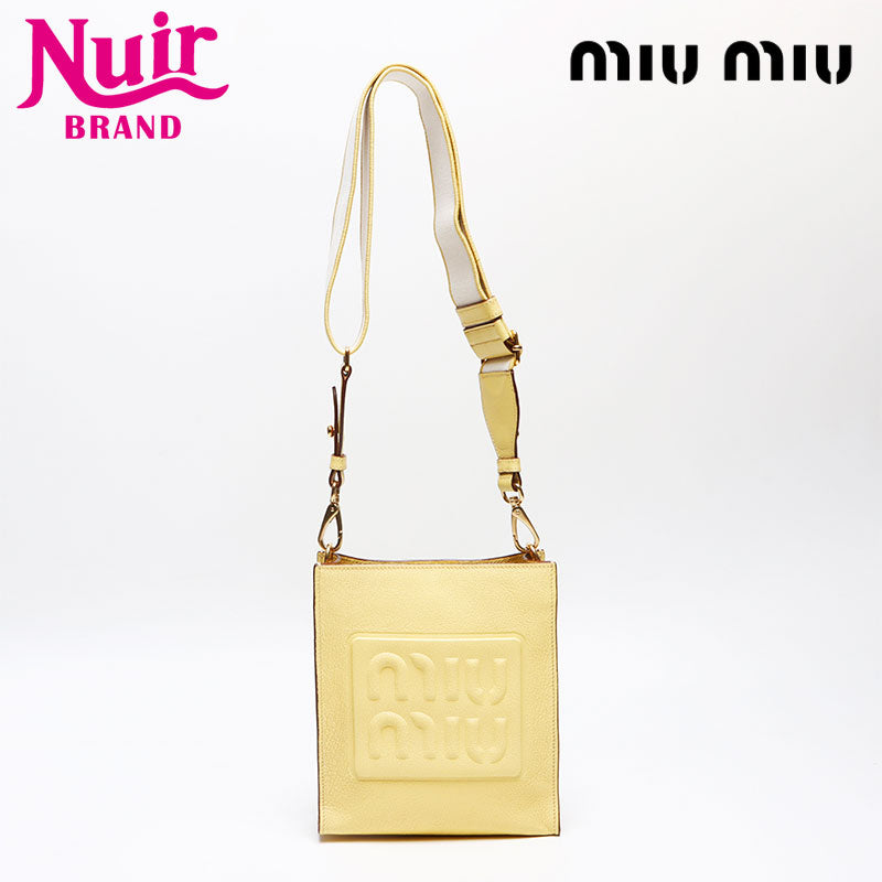 ミュウ ミュウ Miu Miu マドラス ロゴ ショルダーバッグ