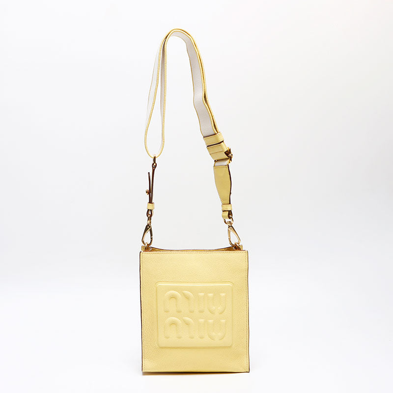 ミュウ ミュウ Miu Miu マドラス ロゴ ショルダーバッグ