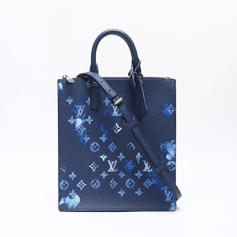 LOUIS VUITTON Sac Plat Watercolor IC Chip 2way M57843 Handbag Navy