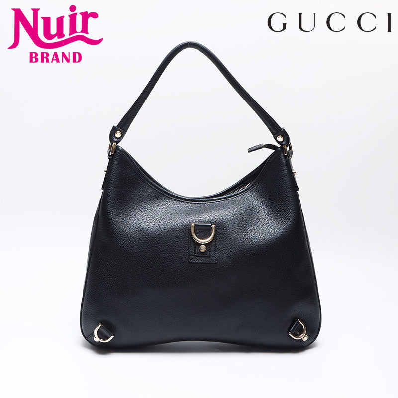 グッチ GUCCI レザー ショルダーバッグ ブラック WS13659 – NUIR VINTAGE
