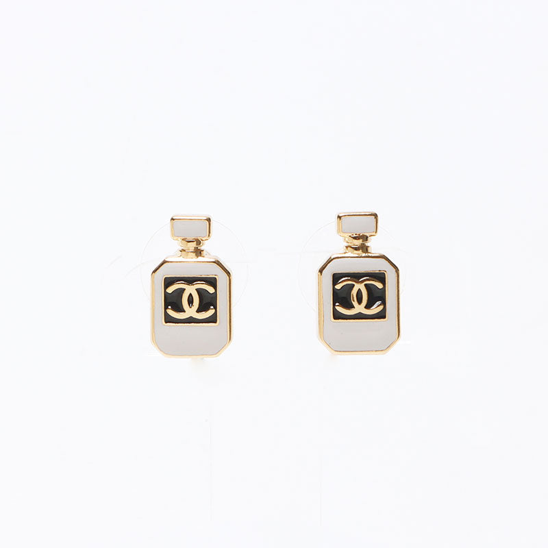 シャネル CHANEL ボトル ココマーク CC マーク C25C ピアス ゴールド