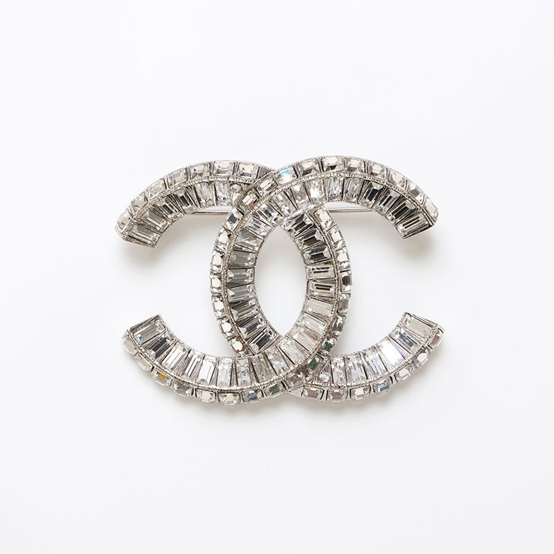 シャネル CHANEL B23V ココマーク ラインストーン ブローチ