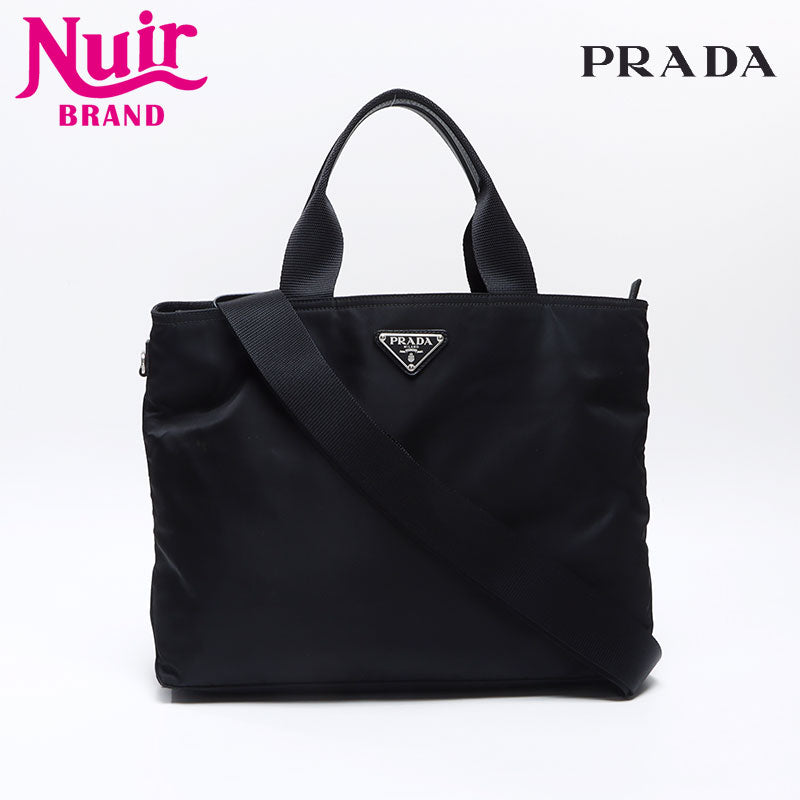 プラダ PRADA ナイロン 2way VELE ヴェラ トートバッグ ブラック