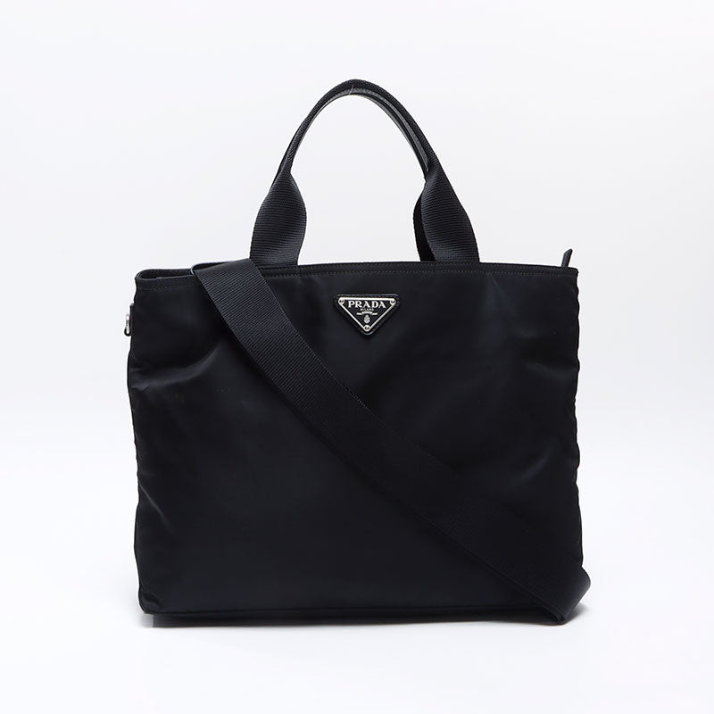 プラダ PRADA ナイロン 2way VELE ヴェラ トートバッグ ブラック