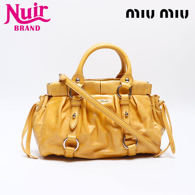 ミュウ ミュウ Miu Miu 2WAY ショルダーバッグ VITTELO LUX