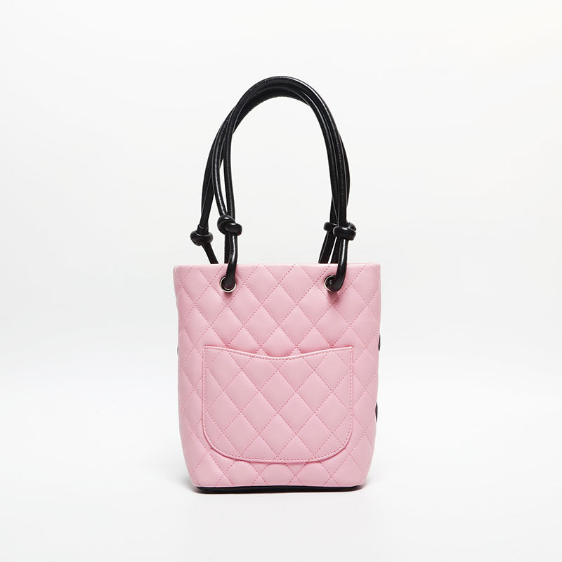 CHANEL Cambon Line Lambskin COCO Mark 9th Series 2004-2005 Handbag