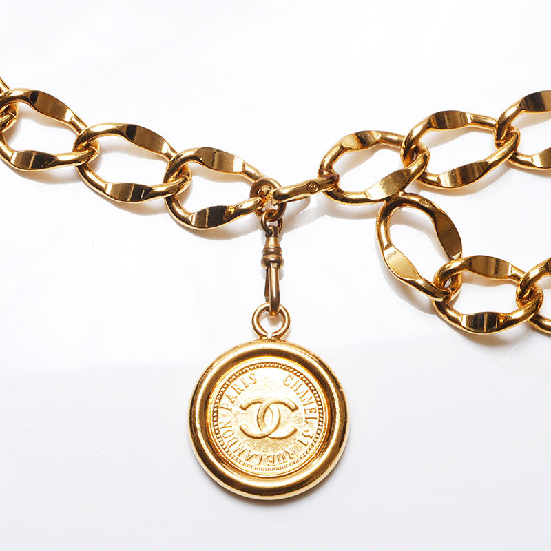シャネル CHANEL チェーン コイン ベルト ゴールド WS13803 シャネル CHANEL チェーン コイン ベルト ゴールド WS13803