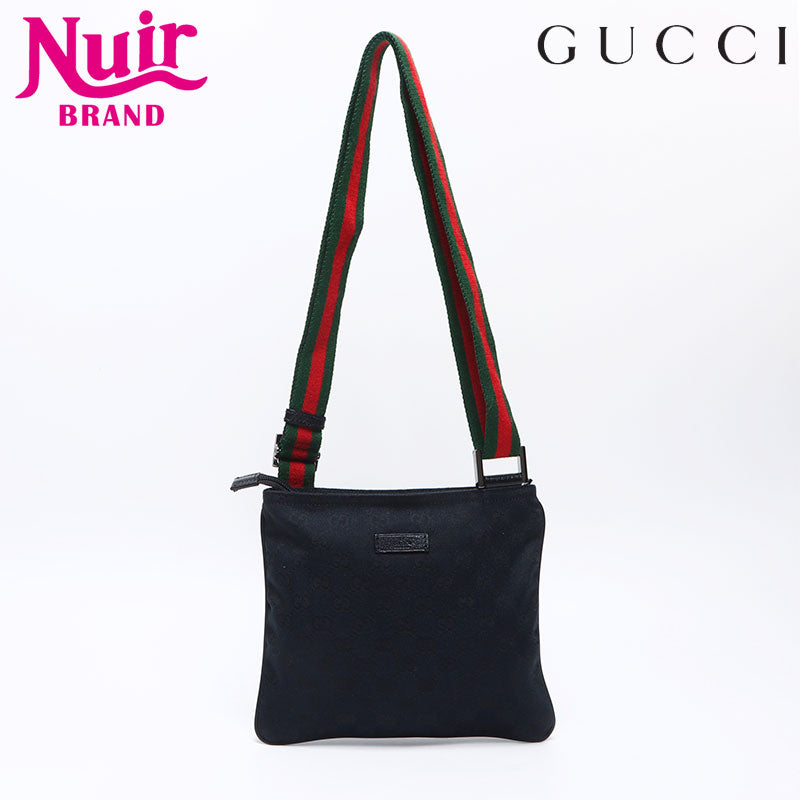 グッチ GUCCI GGキャンバス ショルダーバッグ ブラック WS13831 – NUIR