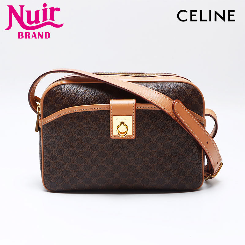セリーヌ CELINE マカダム ショルダーバッグ ブラウン WS13835 – NUIR
