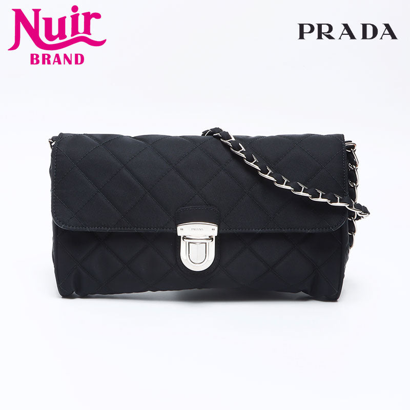 プラダ PRADA ナイロン キルティング チェーン ショルダーバッグ プラダ PRADA ナイロン キルティング チェーン ショルダーバッグ