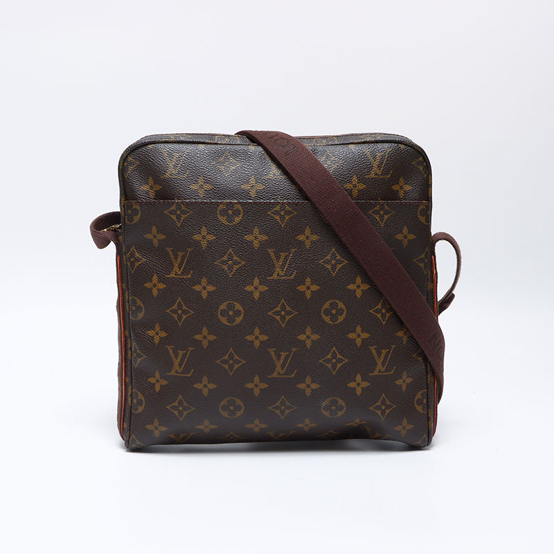 LOUIS VUITTON 2009 Monogram Trotter Bobble Shoulder Bag Brown