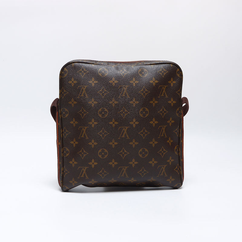 LOUIS VUITTON 2009 Monogram Trotter Bobble Shoulder Bag Brown
