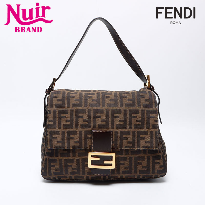 FENDI Mamma Bucket Zucca Shoulder Bag Brown WS13866 – NUIR VINTAGE